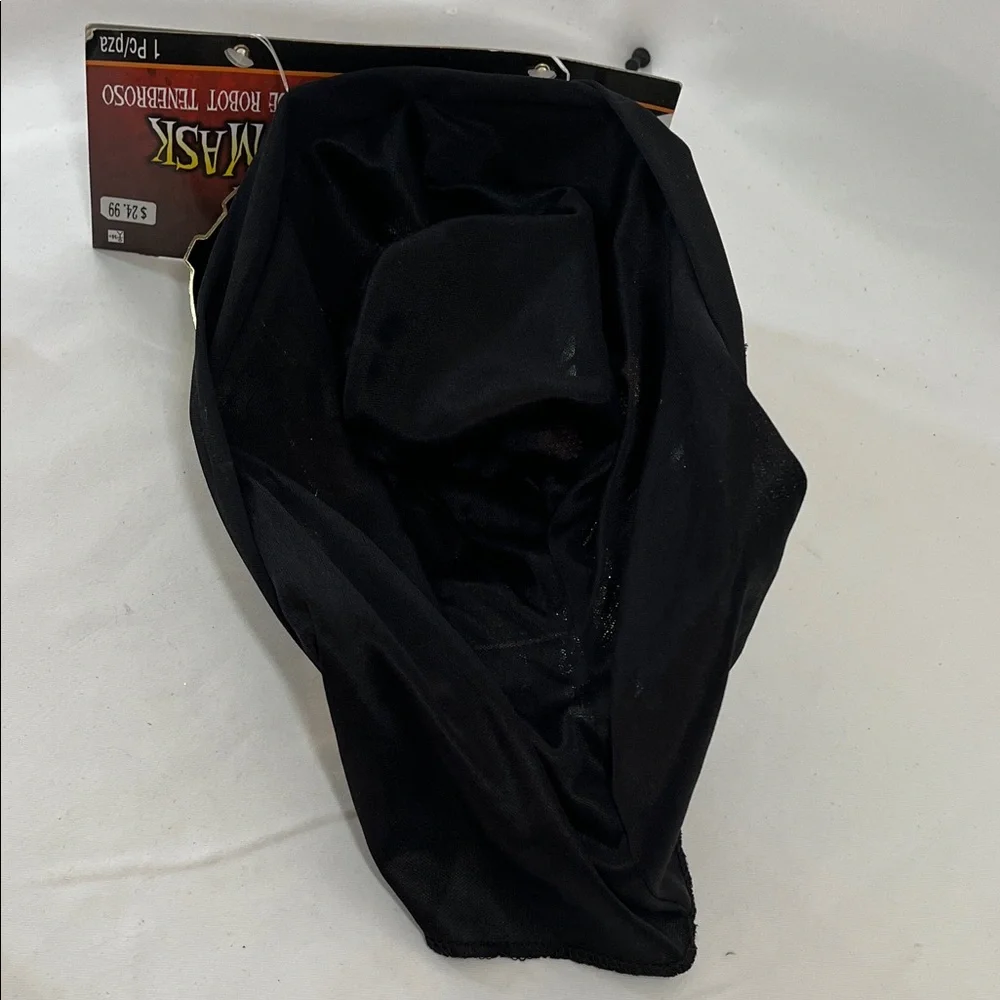 Gold Dark Robot Hooded Mask